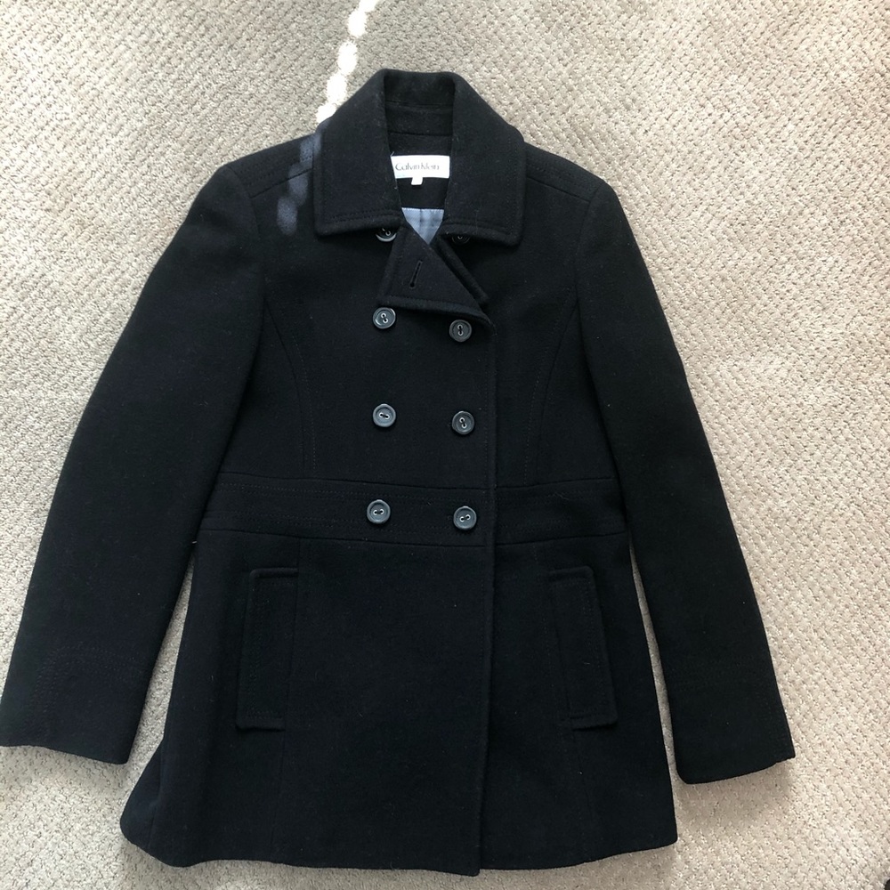 Black pea coat